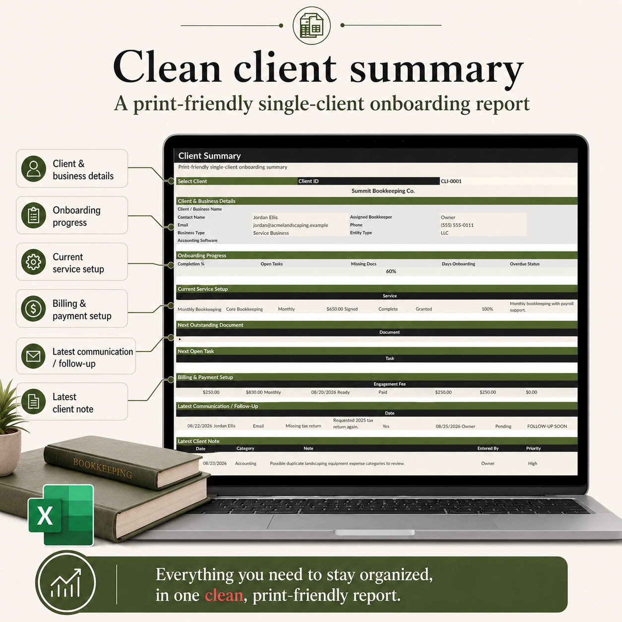 Bookkeeper Client Onboarding System Professional